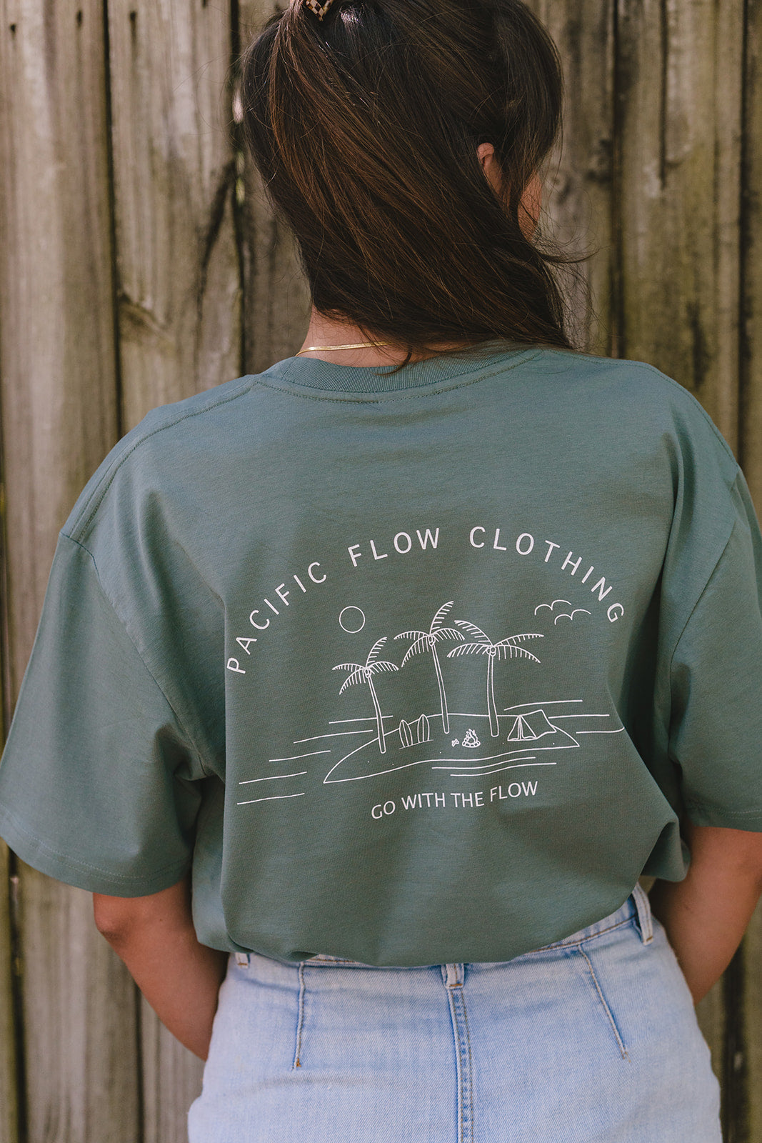 Byron Bay Oversized Go With The Flow T-shirt